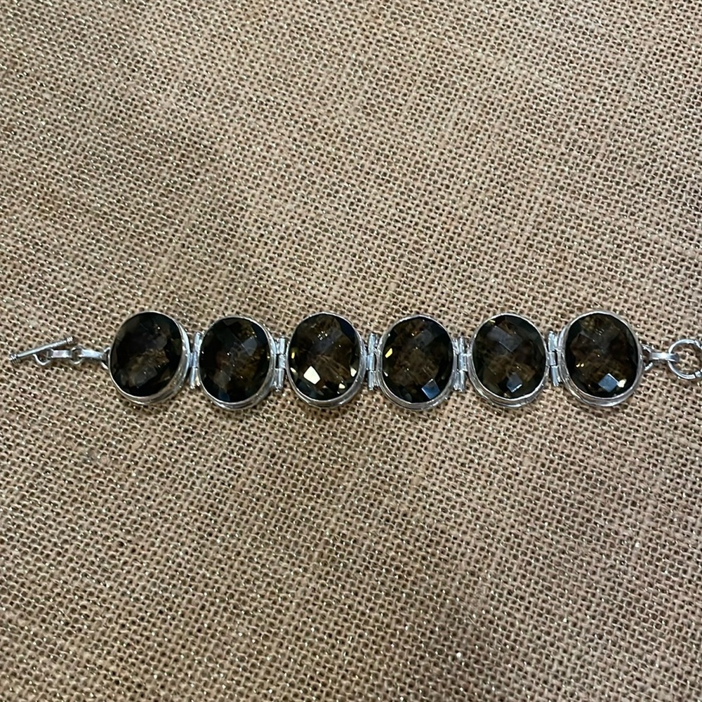 Brown quartz bracelet